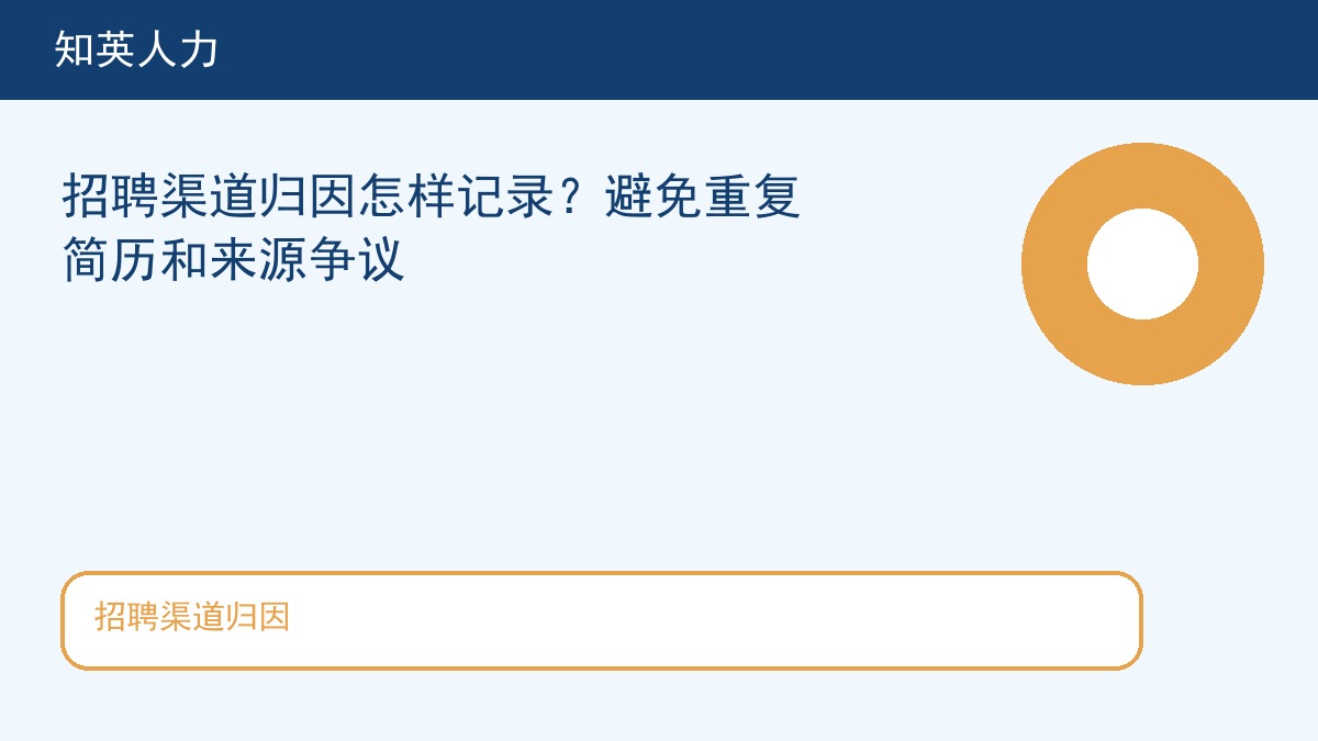 招聘渠道归因主题图，知英人力招聘服务内容