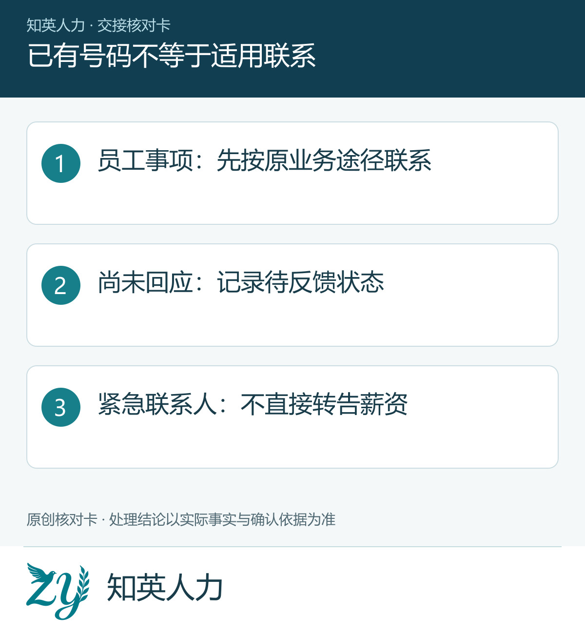 已有号码不等于适用联系