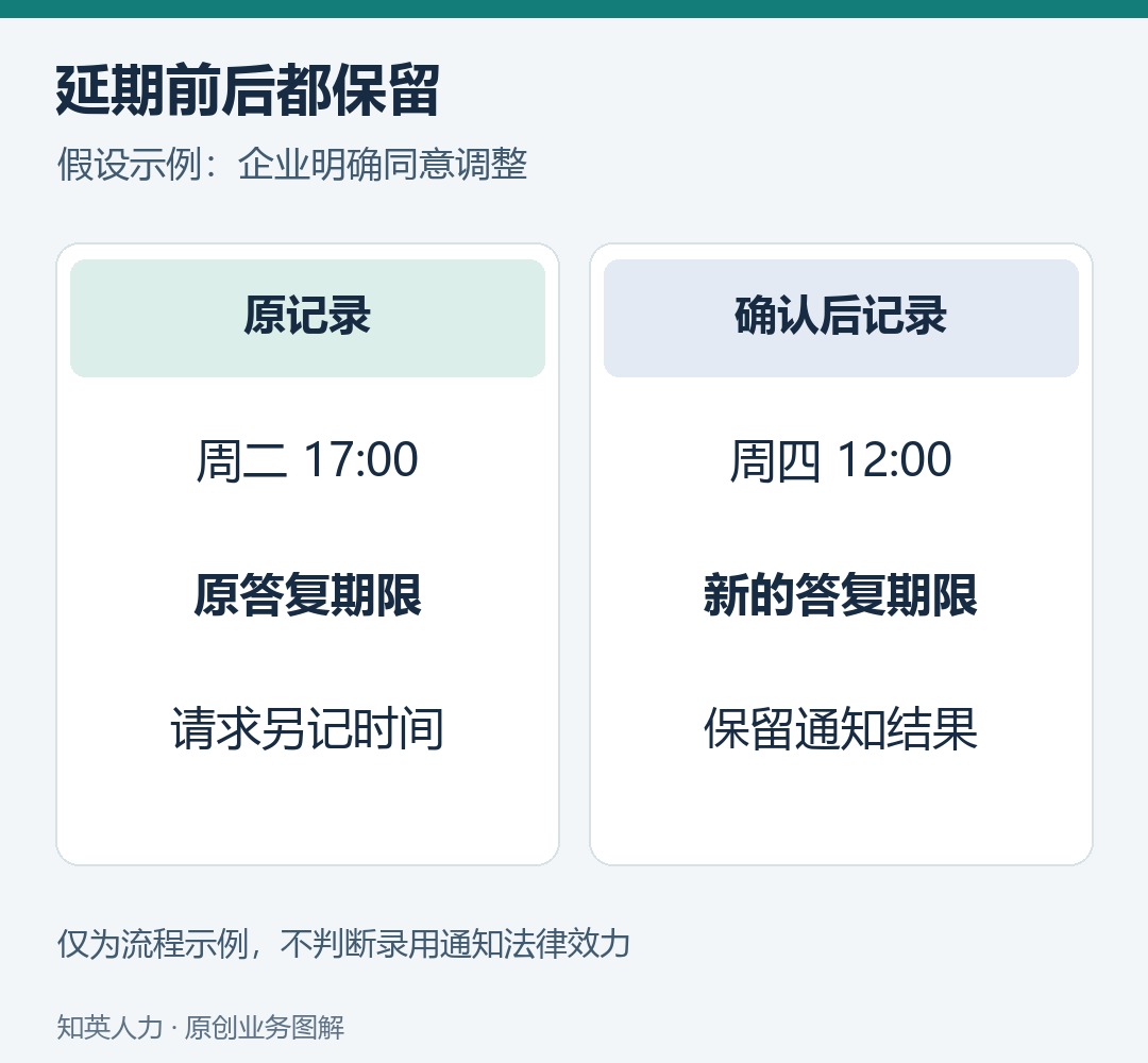 保留原周二17时期限与确认后的周四12时期限